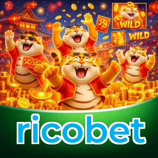 Catálogo slots ricobet mostrando top jogos Gates Olympus Sweet Bonanza Fortune Tiger Big Bass volatilidade RTP